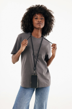 Logotrade promotional gift image of: CarryLoop RCS recycled PET adjustable phone holder lanyard