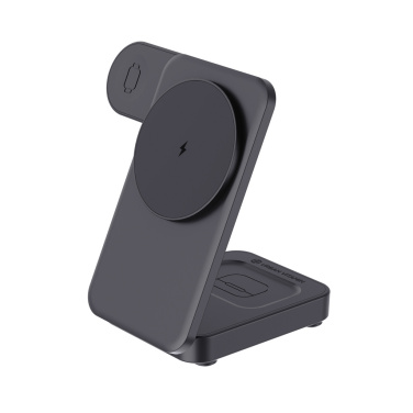 Logo trade business gifts image of: Urban Vitamin Arcadia RCS rplastic 15W 3in1 magnetic charger