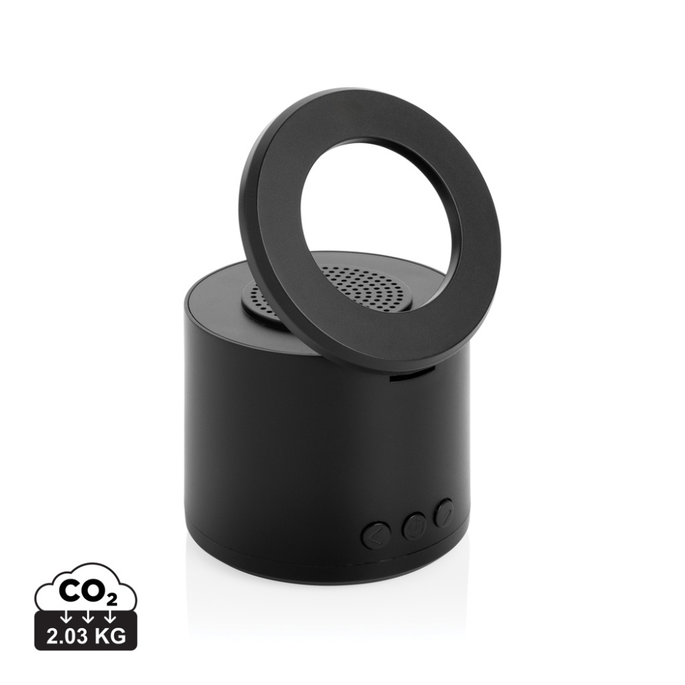 Logotrade advertising product picture of: Magpulse RCS recycled plastic 3W speaker w/magnetic holder