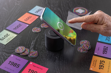 Logo trade advertising product photo of: Magpulse RCS recycled plastic 3W speaker w/magnetic holder