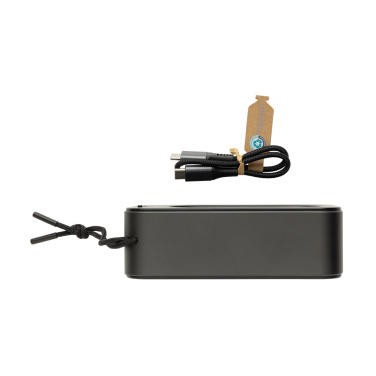 Logotrade promotional giveaway image of: Swiss Peak RCS recycled aluminium 10W bass speaker