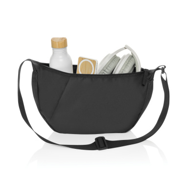Logo trade promotional gift photo of: Crescent XL AWARE™ RPET half moon sling bag