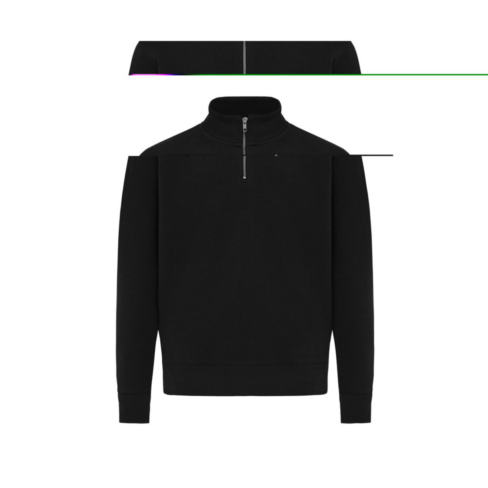 Logo trade promotional merchandise image of: IQONIQ Elgon recycled cotton quarter zip sweater