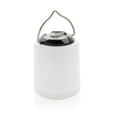 Logo trade promotional product photo of: Limio RCS recycled plastic portable re-chargeable table lamp