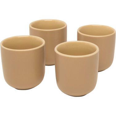 Logo trade promotional giveaways image of: Male 4-piece 90 ml espresso cup