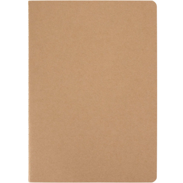 Logo trade promotional item photo of: Slyk A5 kraft cahier notebook with ruled pages