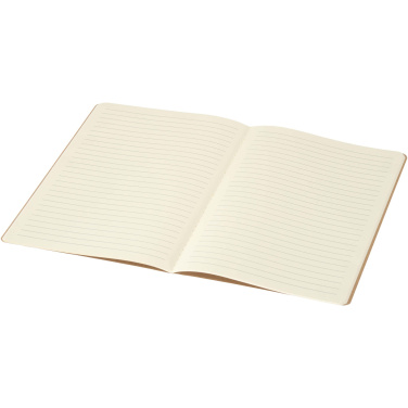 Logo trade advertising product photo of: Slyk A5 kraft cahier notebook with ruled pages