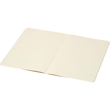Logo trade corporate gifts image of: Slyk A5 kraft cahier notebook with dotted pages