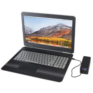 Logo trade promotional item photo of: Acamar 20.000 mAh 70W recycled aluminium laptop power bank