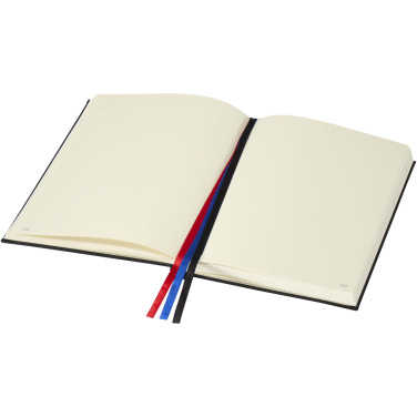 Logo trade corporate gifts image of: Alder A5 hard cover notebook