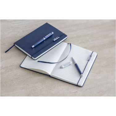 Logo trade advertising products picture of: Legato Elegance A5 hard cover notebook and rollerball pen set