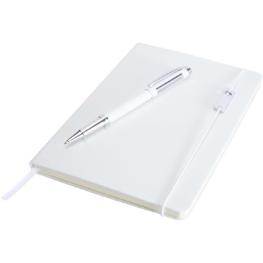 Logotrade promotional item image of: Legato Elegance A5 hard cover notebook and rollerball pen set