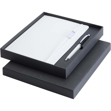 Logotrade promotional products photo of: Legato Elegance A5 hard cover notebook and rollerball pen set