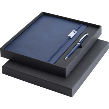 Logotrade promotional item image of: Legato Elegance A5 hard cover notebook and rollerball pen set