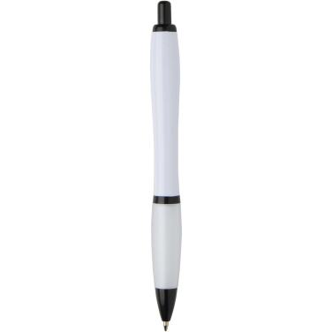 Logotrade business gifts photo of: Nash recycled plastic ballpoint pen with black trims (black ink)