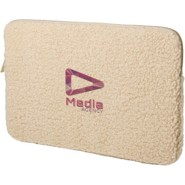 Logo trade promotional item photo of: Bear 13" GRS recycled sherpa laptop sleeve 2L