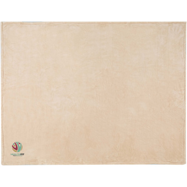 Logotrade advertising products photo of: Ashen GRS recycled sherpa blanket