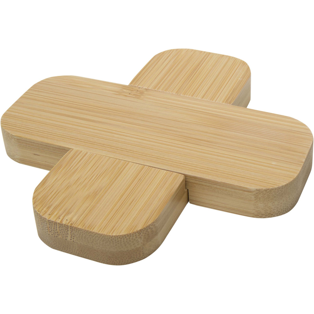 Logotrade advertising product image of: Croc bamboo trivet - small
