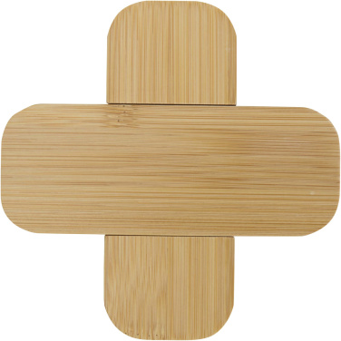 Logo trade corporate gifts picture of: Croc bamboo trivet - small