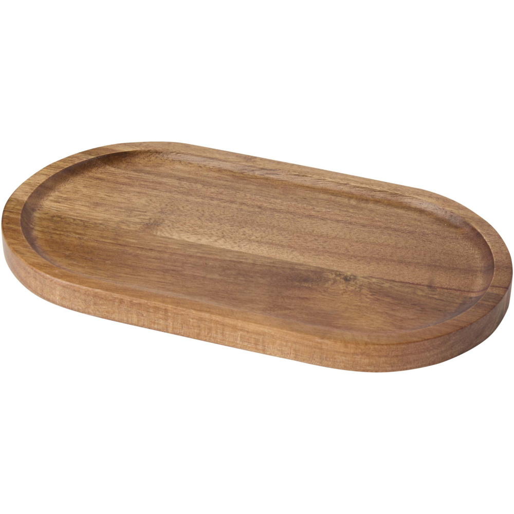 Logo trade promotional merchandise photo of: Edge acacia wood serving tray