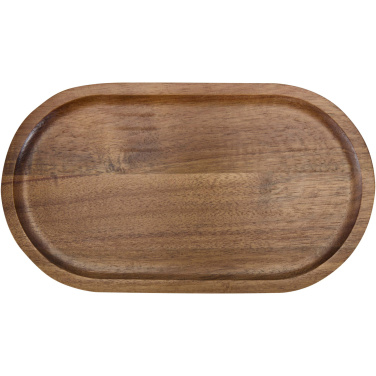 Logo trade business gifts image of: Edge acacia wood serving tray