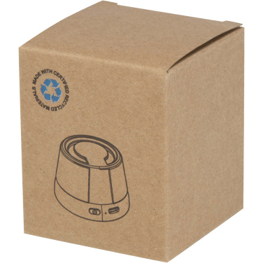 Logo trade promotional items image of: Horna 3W recycled plastic magnetic wireless speaker