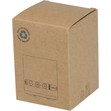 Logo trade corporate gifts image of: Hunor 3W recycled plastic wireless speaker