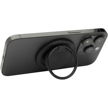 Logo trade promotional giveaways picture of: Albali recycled plastic magnetic phone holder with ring stand