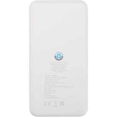 Logo trade promotional items picture of: Intan 10.000 mAh 10W recycled plastic power bank