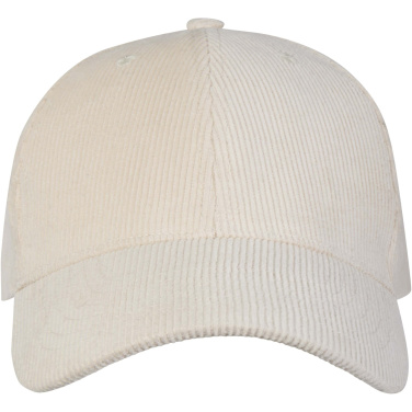 Logo trade corporate gifts image of: Hutton 6 panel recycled corduroy cap