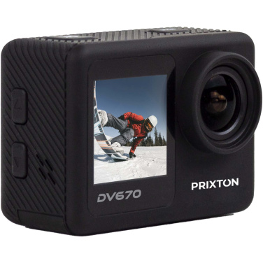 Logo trade promotional giveaways image of: Prixton DV670 4K dual screen action camera