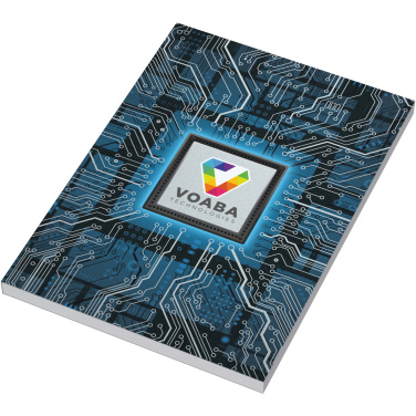 Logo trade promotional giveaways image of: Novella Austen A5 metallic soft cover notebook - 100 sheets