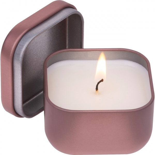 Logo trade promotional items picture of: Candle in tin PRAGUE