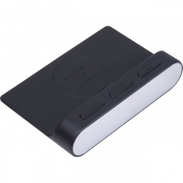 Logo trade corporate gift photo of: Alarm Clock and Wireless Charger ADELAIDE