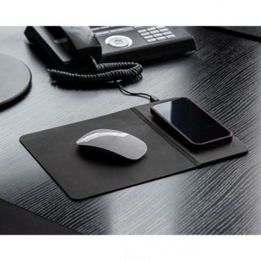 Logo trade promotional giveaway photo of: Mousepad with Wireless Charging ROTHERHAM
