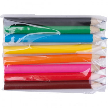 Logo trade business gift photo of: Case with Colored Pencils CARLTON