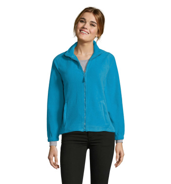 Logo trade business gifts image of: NORTH WOMEN ZIPPED FLEECE