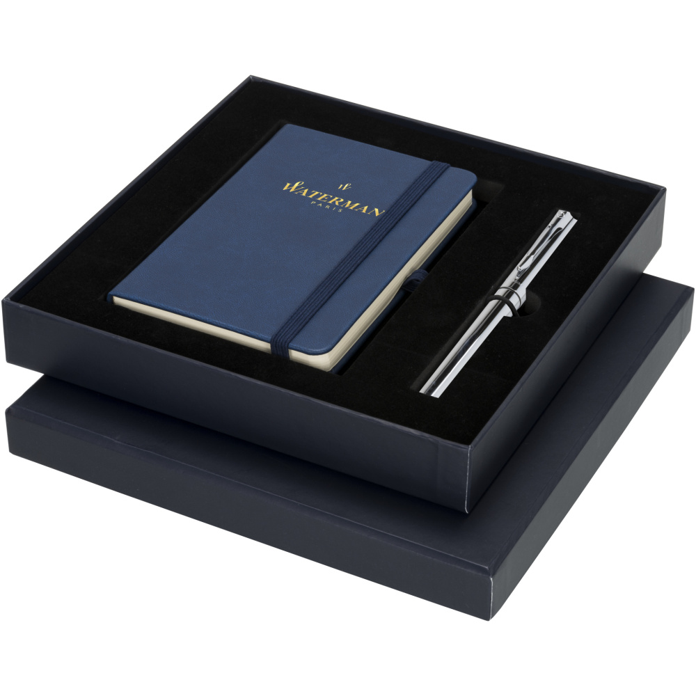 Logo trade advertising products picture of: Waterman gift box with A6 notebook