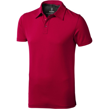 Logo trade promotional giveaways picture of: Markham short sleeve men's stretch polo