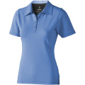 Markham short sleeve women's stretch polo, Light blue