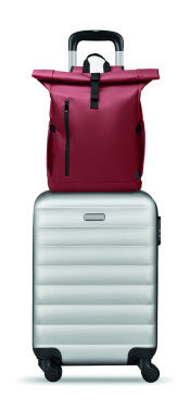 Logo trade business gift photo of: Rolltop laptop rucksack 600D
