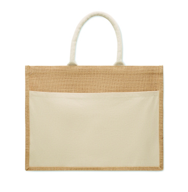 Logo trade promotional gifts image of: Jute shopping bag