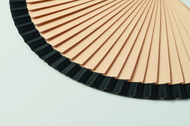 Logo trade promotional gifts picture of: Wooden hand fan