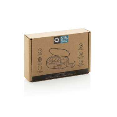 Logo trade business gifts image of: Chargevix RCS rplastic Multi-functional 60W charging set