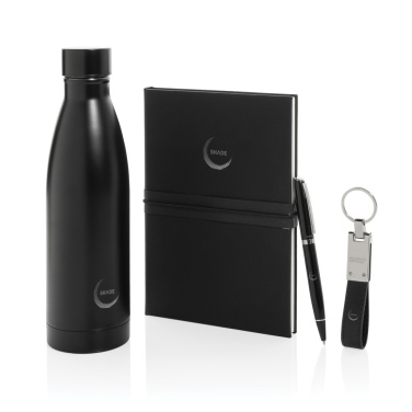 Logotrade promotional merchandise photo of: Swiss Peak RCS deluxe business gift set w/ water bottle