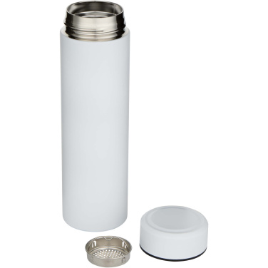 Logo trade promotional gift photo of: Taylor 450 ml double wall stainless steel flask with tea strainer