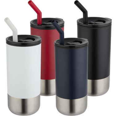 Logotrade promotional item picture of: Grayson 480 ml RCS recycled insulated tumbler with straw