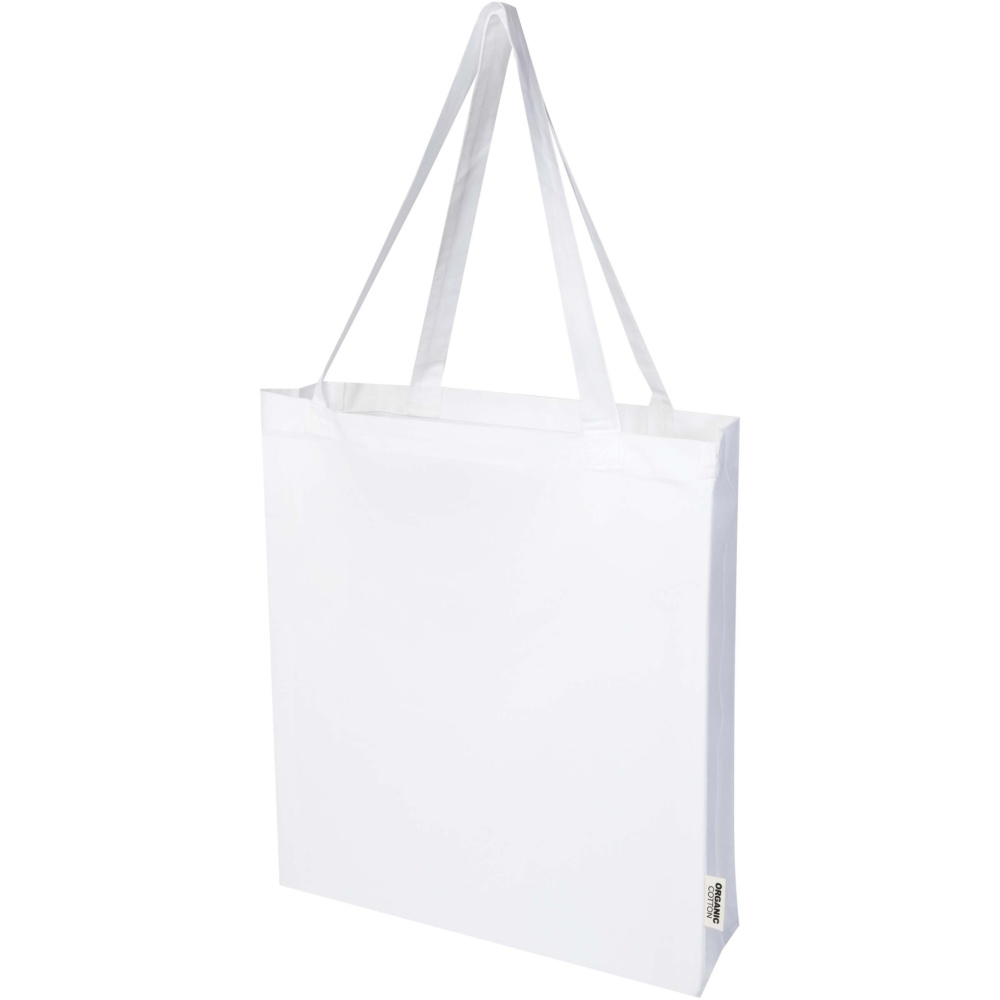 Logo trade corporate gifts picture of: Odisha 180 g/m² OCS organic full gusset tote bag 14L 
