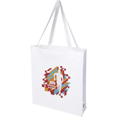 Logo trade corporate gifts image of: Odisha 180 g/m² OCS organic full gusset tote bag 14L 