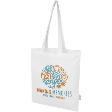 Logo trade corporate gift photo of: Peru Blend 180 g/m² GRS recycled cotton tote bag 7L